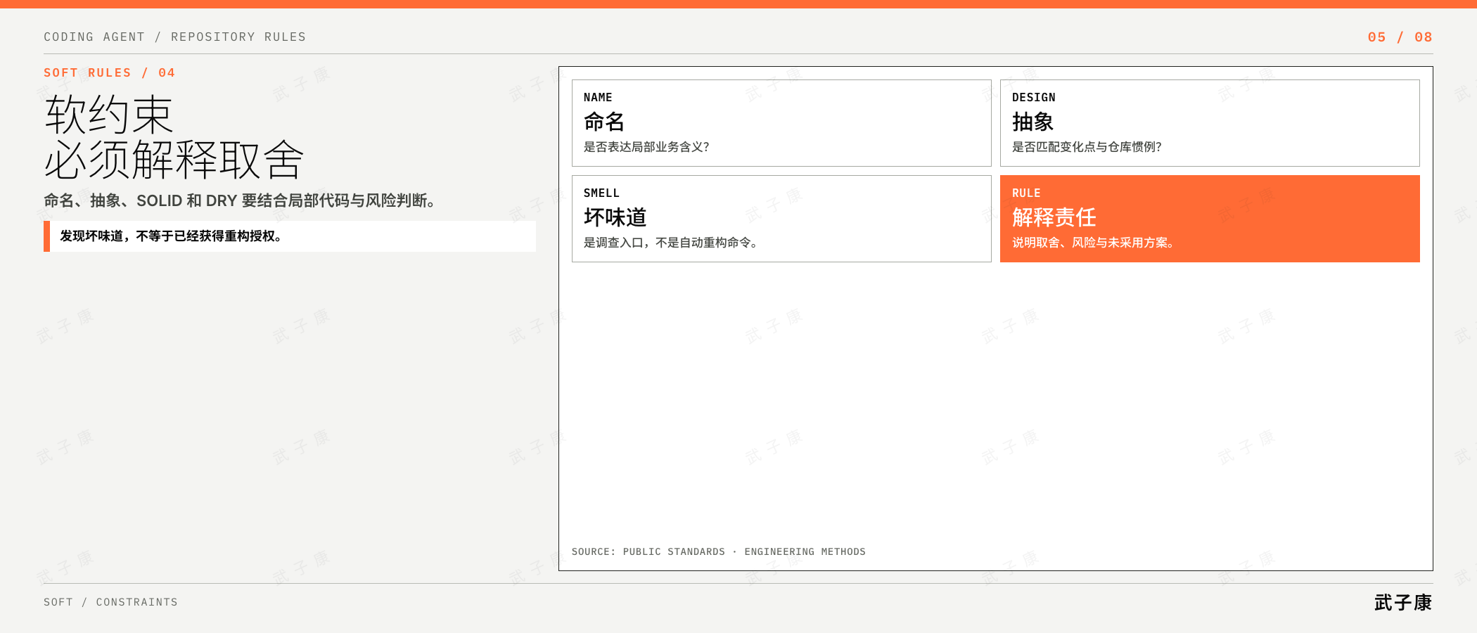 软约束要求解释取舍而不是机械打分