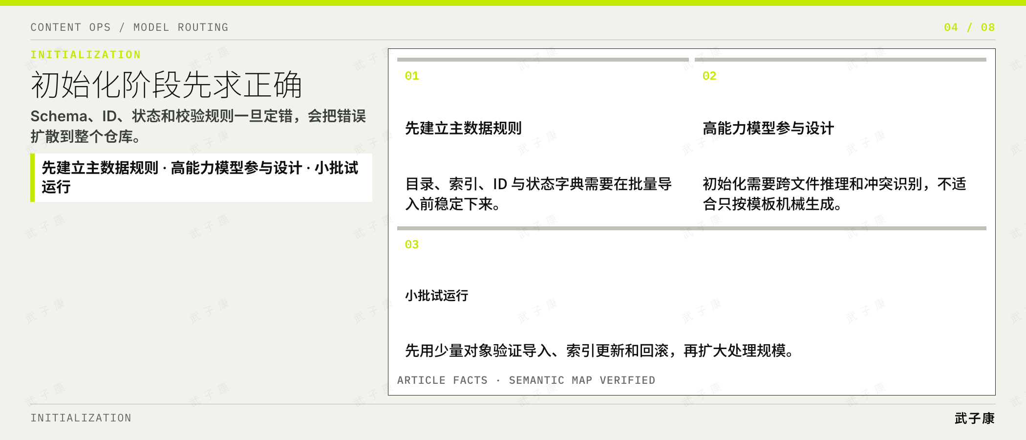 初始化阶段先求正确
