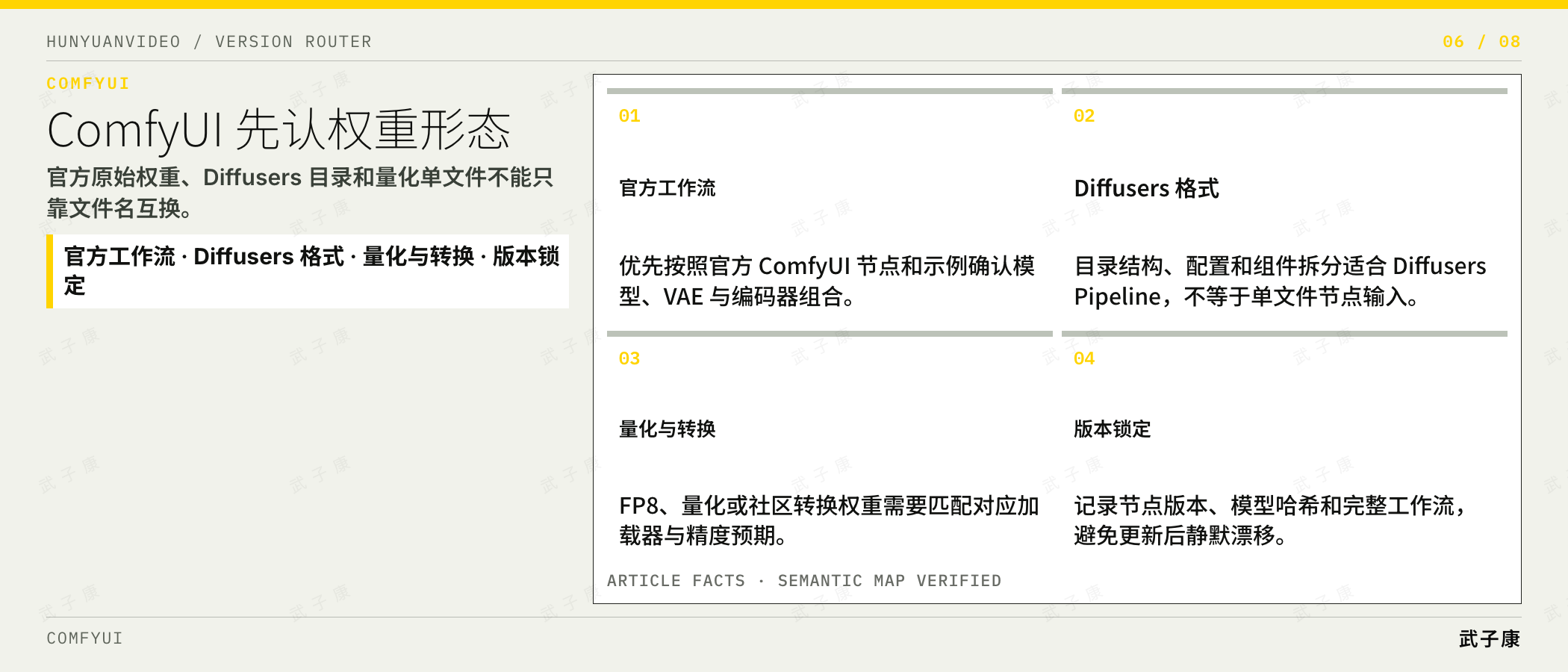 ComfyUI 先认权重形态