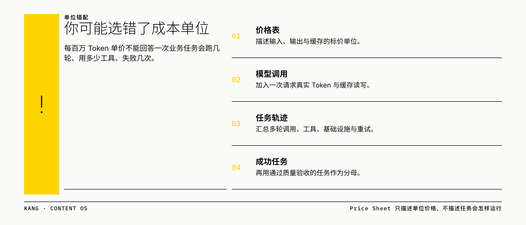 价格表与任务轨迹回答的是不同问题