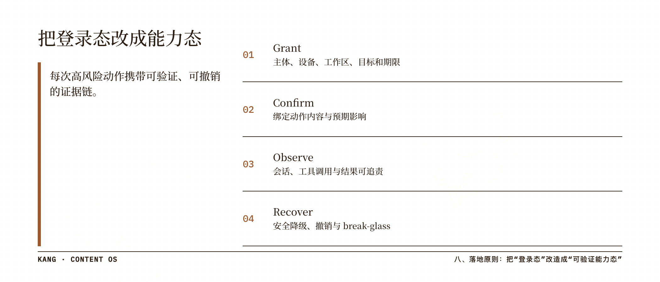 把登录态改成能力态