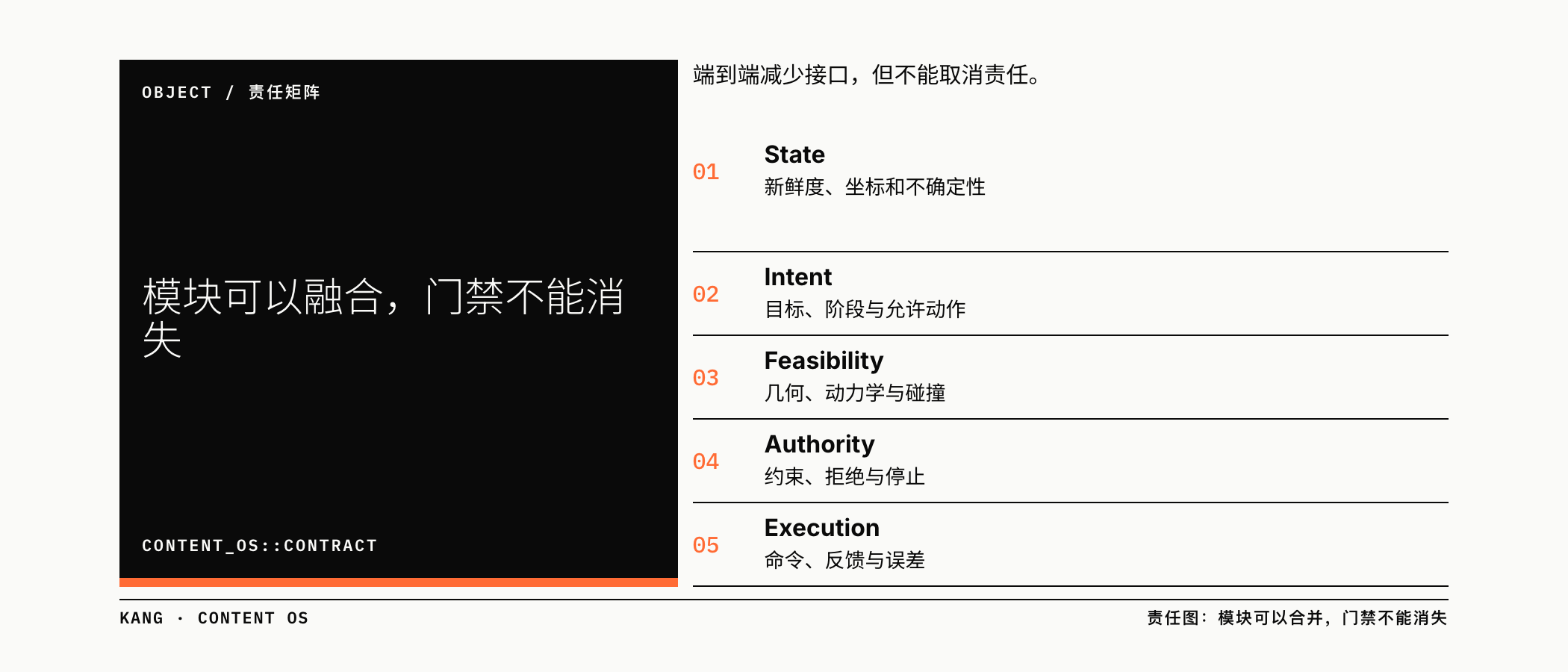模块可以融合，门禁不能消失