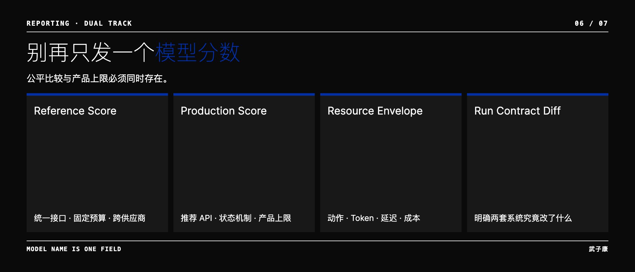 Reference 与 Production-Aligned 两条结果应并列报告