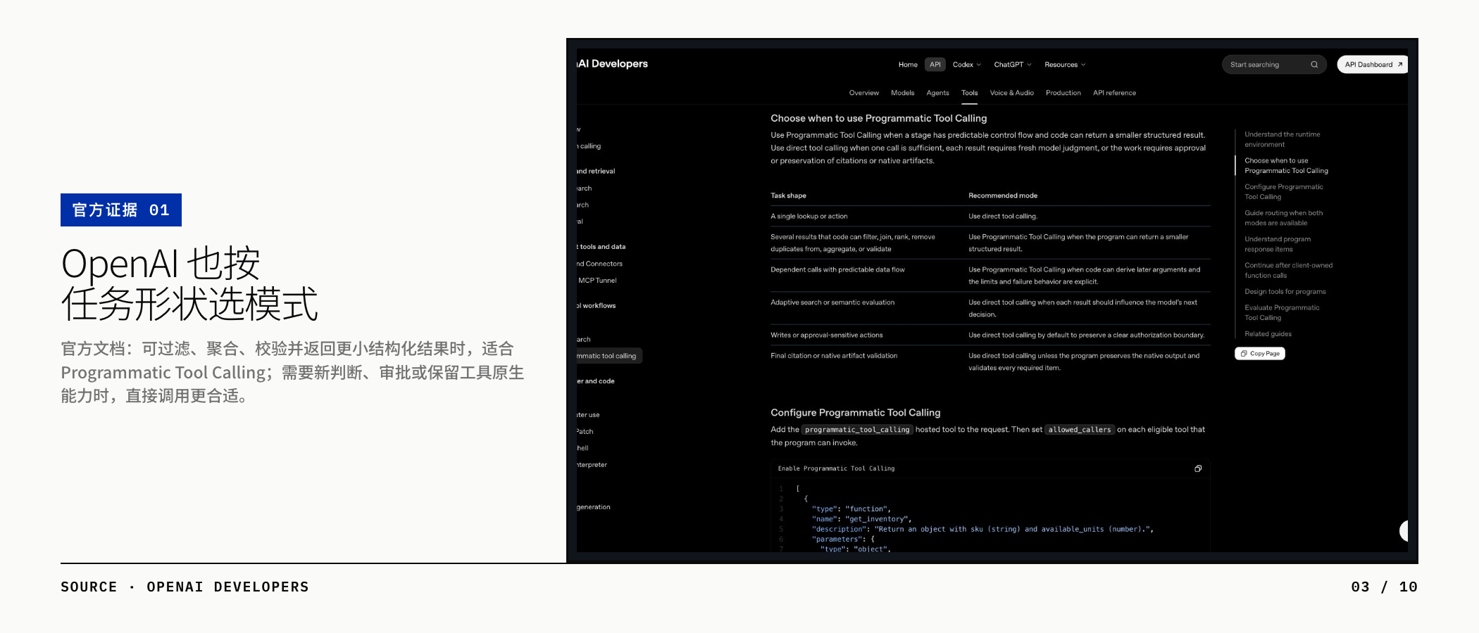 OpenAI 官方模式选择说明