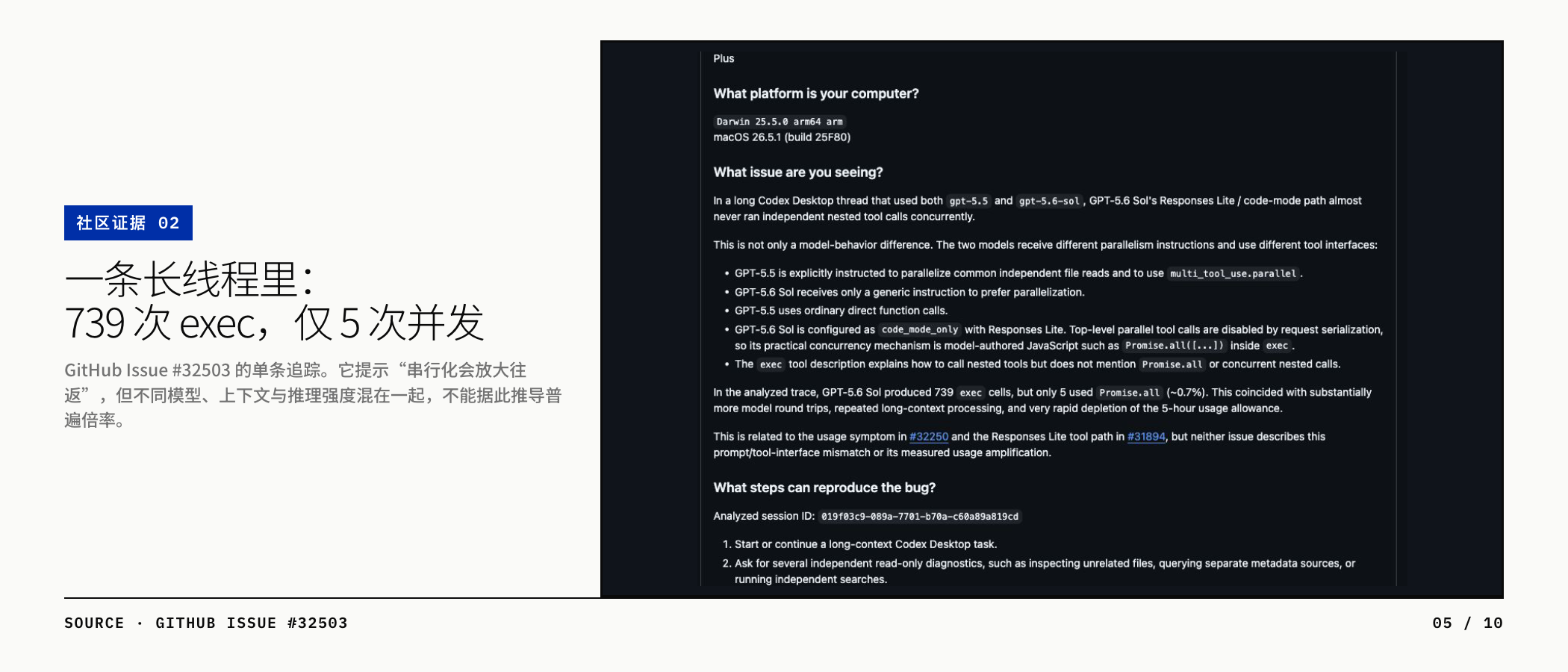 GitHub Issue 32503 追踪证据
