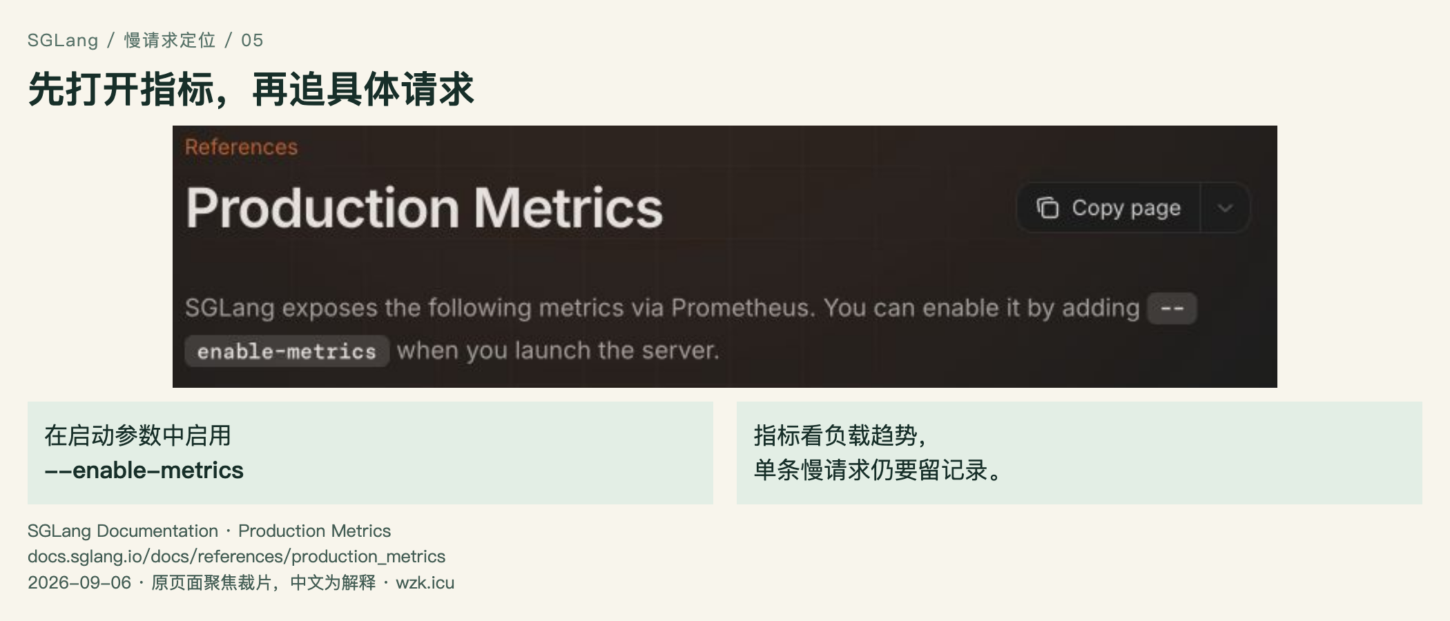 先打开指标，再追具体请求