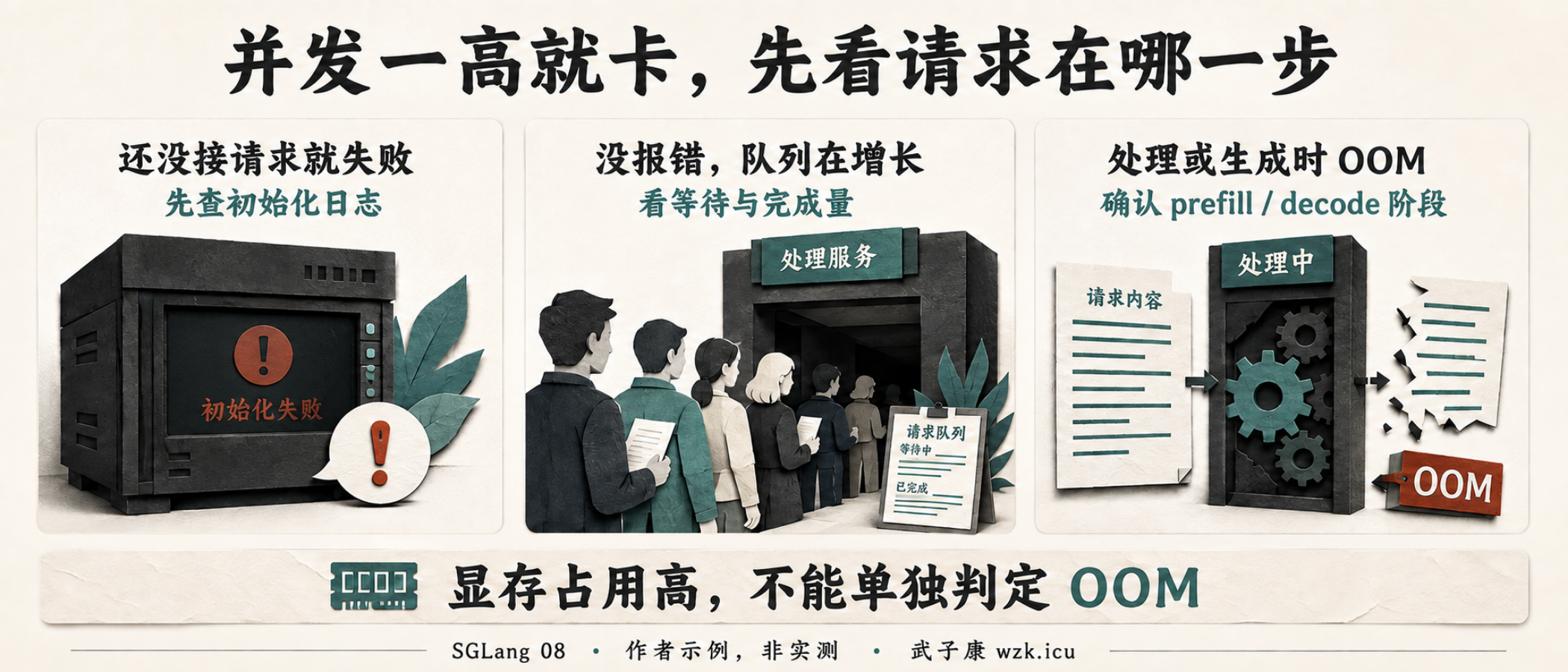 显存高、排队和OOM的区别