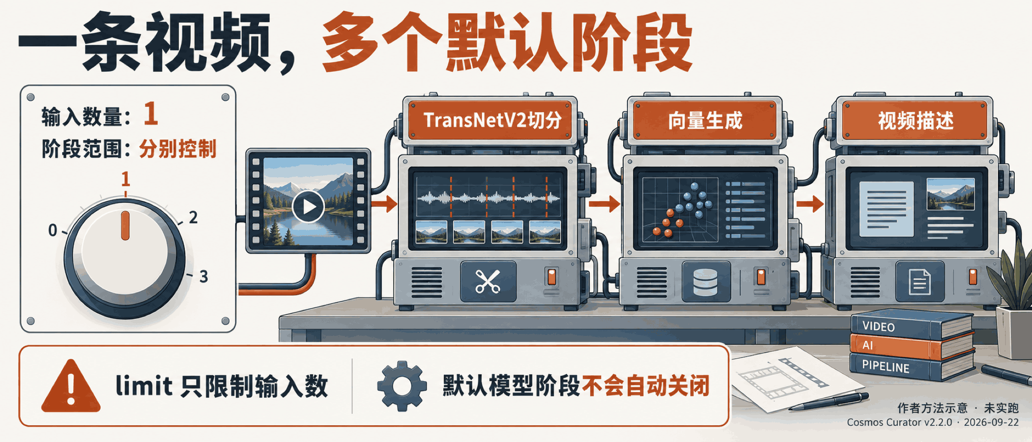 一条视频，多个默认阶段
