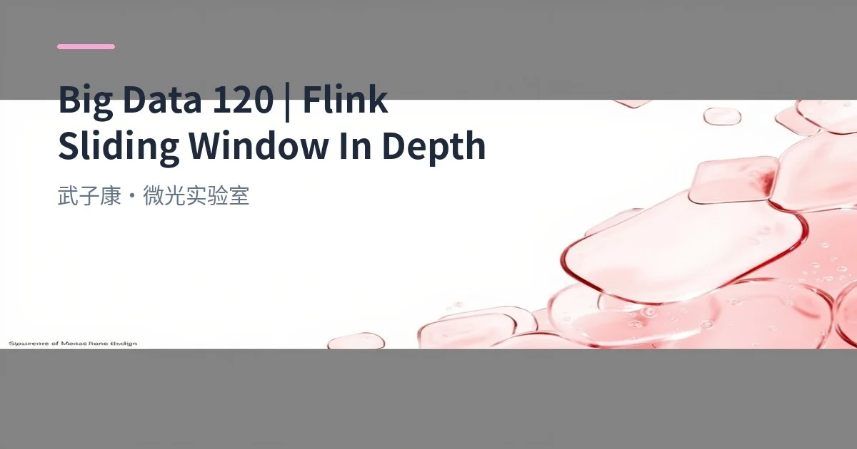 Flink Sliding Window Deep Dive: Principles, Use Cases and Implementation