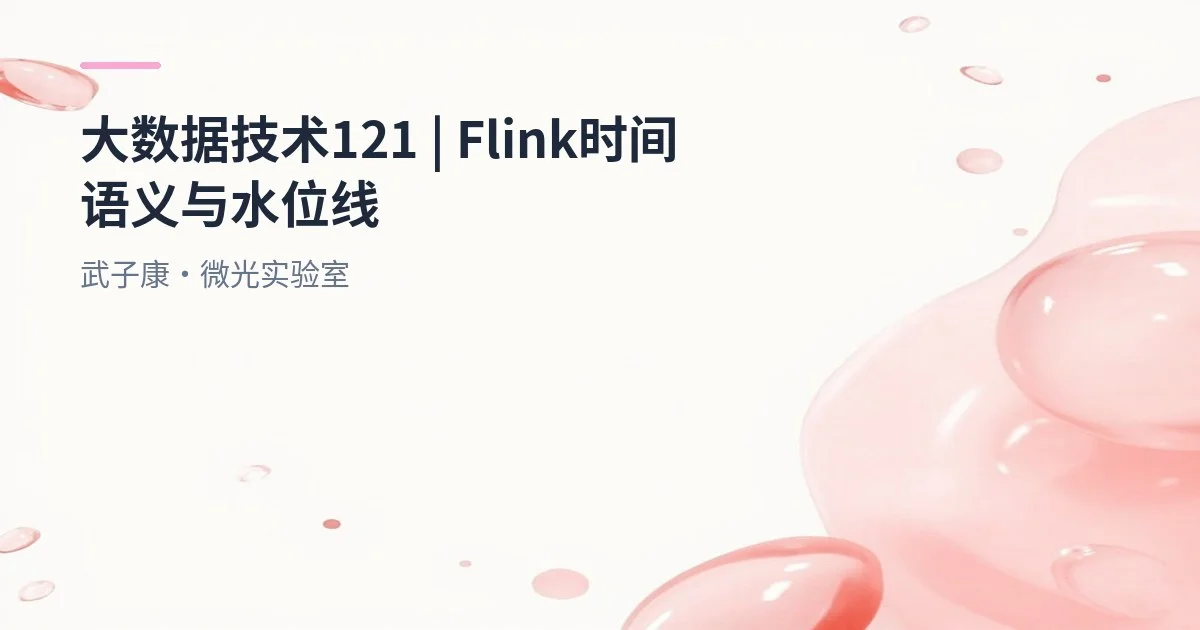 大数据-121 Flink 时间语义详解：EventTime、ProcessingTime、IngestionTime