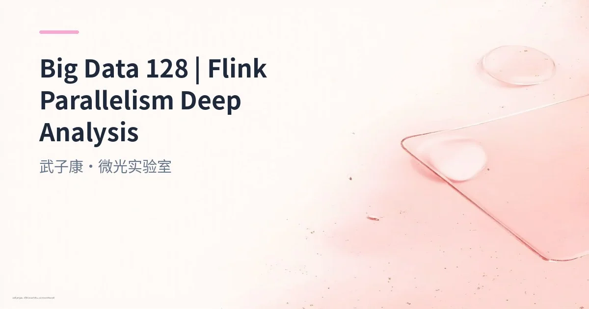 Flink Parallelism Deep Dive: From Concepts to Best Practices