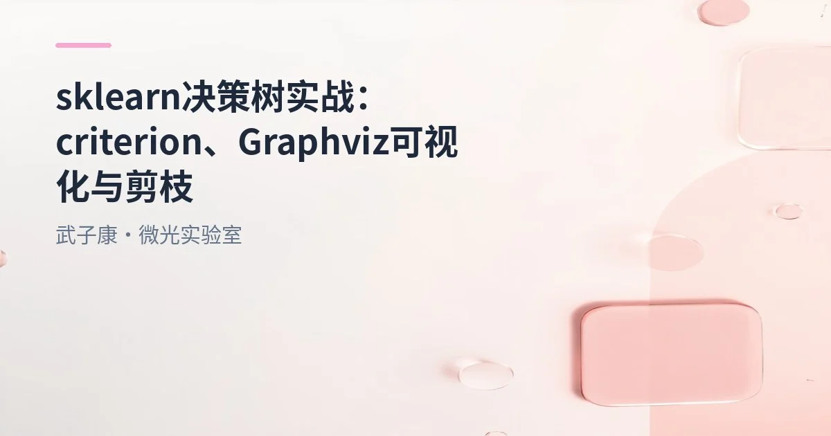 大数据-202 sklearn 决策树实战：criterion、Graphviz 可视化与剪枝防过拟合