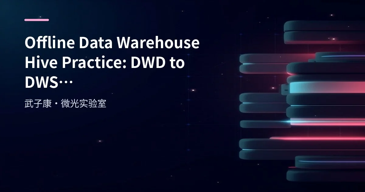 Offline Data Warehouse Hive Practice: DWD to DWS Daily/Weekly/Monthly Active Member