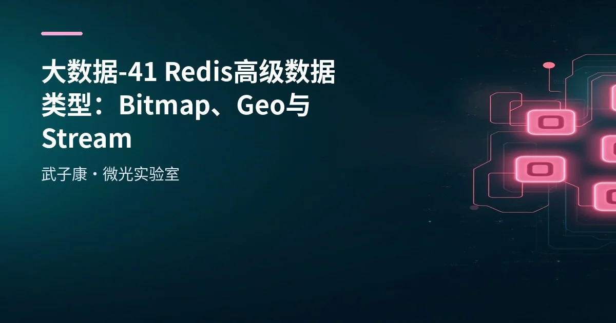大数据-41 Redis 高级数据类型：Bitmap、Geo 与 Stream