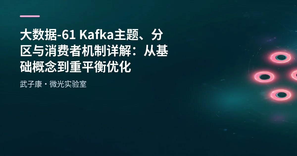 大数据-61 Kafka 主题、分区与消费者机制详解：从基础概念到重平衡优化