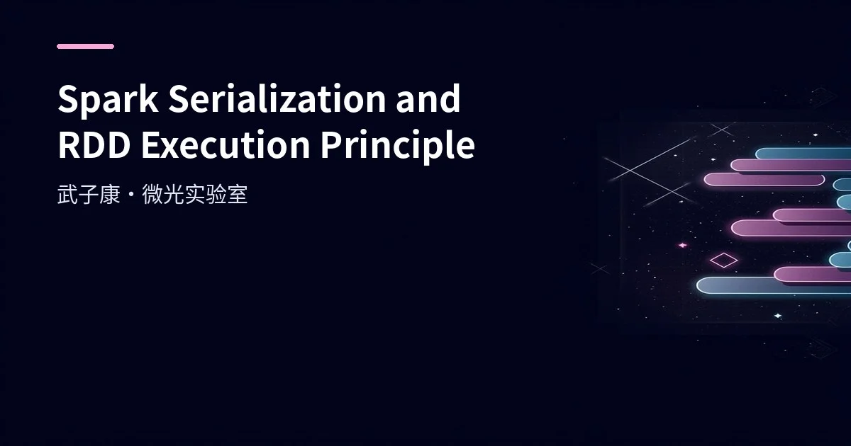Spark Serialization & RDD Execution Principle