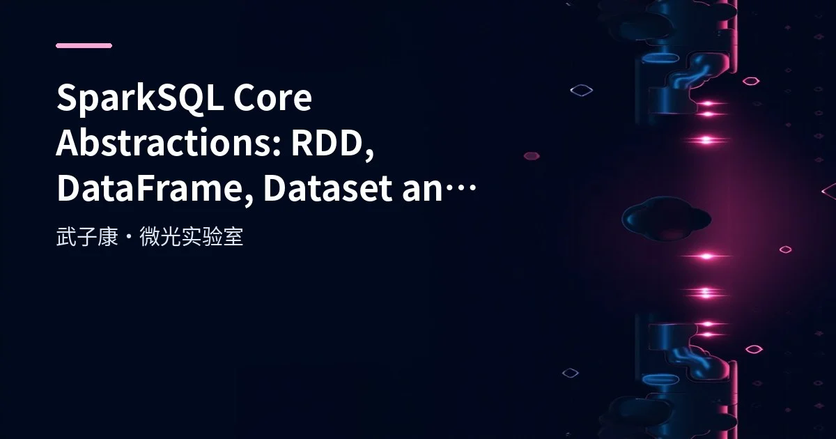SparkSQL Core Abstractions: RDD, DataFrame, Dataset & SparkSession
