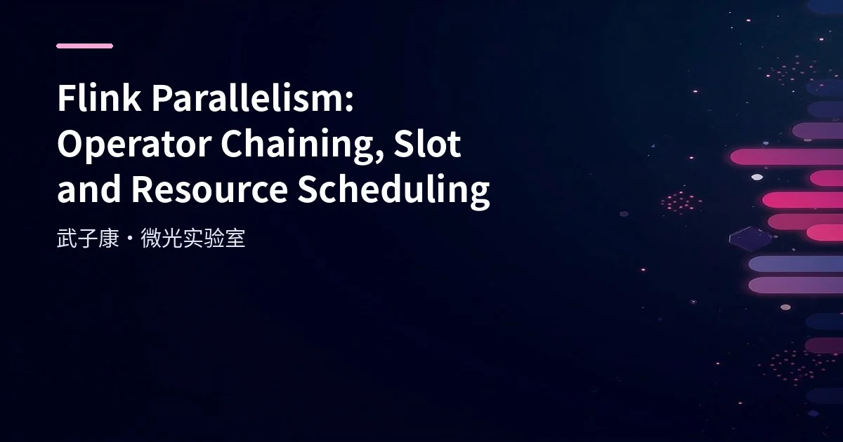 Big Data 99 - Flink Parallelism: Operator Chaining, Slot and Resource Scheduling