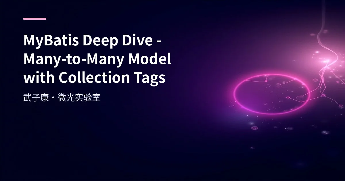 MyBatis Deep Dive - Many-to-Many Model with Collection Tags