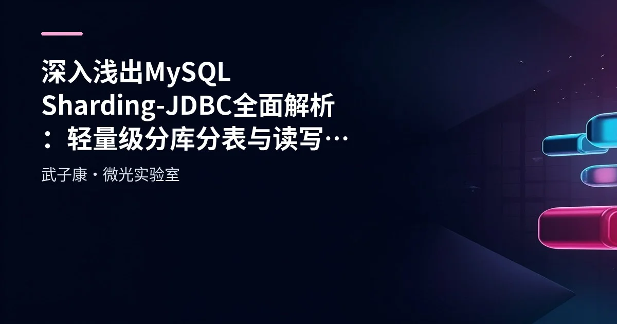 MySQL Sharding-JDBC: Physical Tables, Logical Tables and Binding Tables