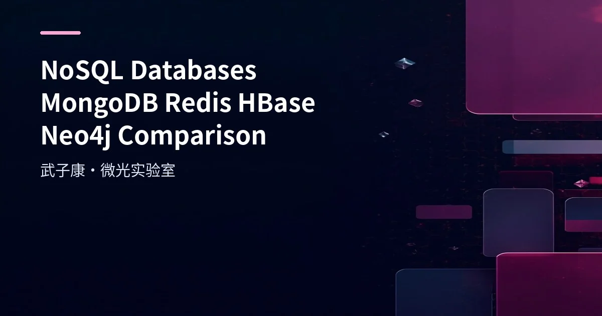 NoSQL Databases: MongoDB, Redis, HBase, Neo4j Comparison