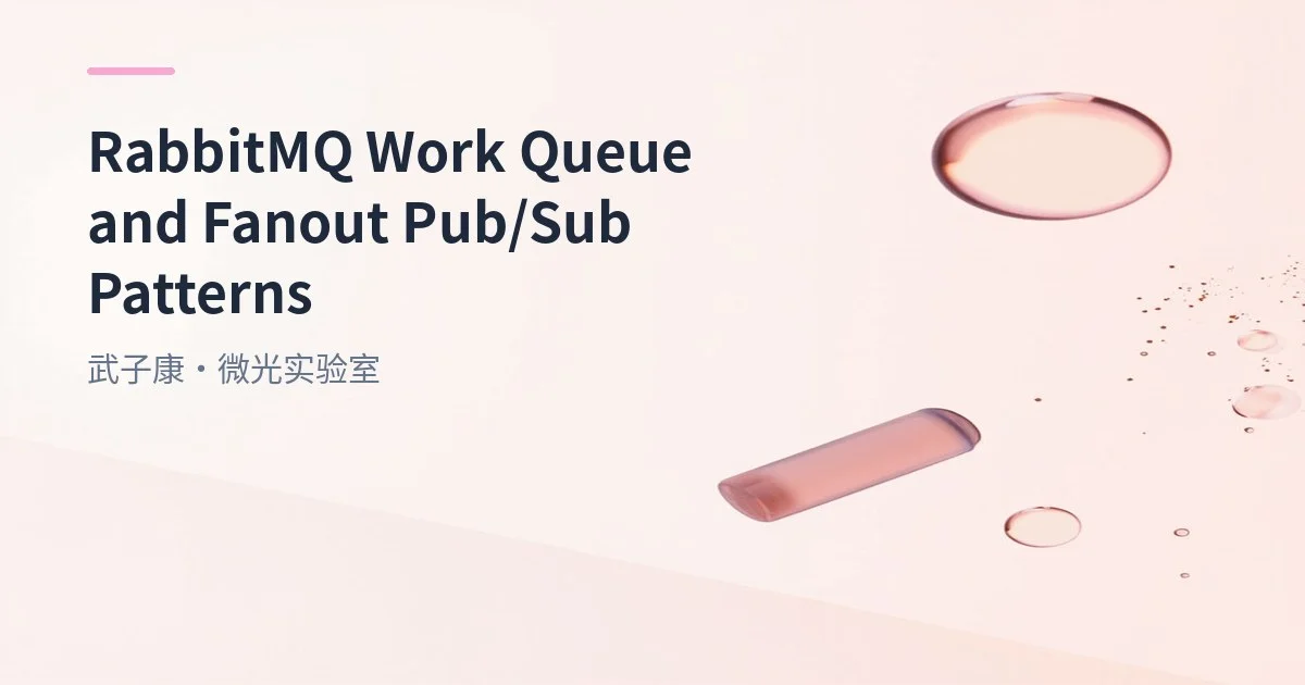 RabbitMQ Work Queue and Fanout Pub/Sub Patterns
