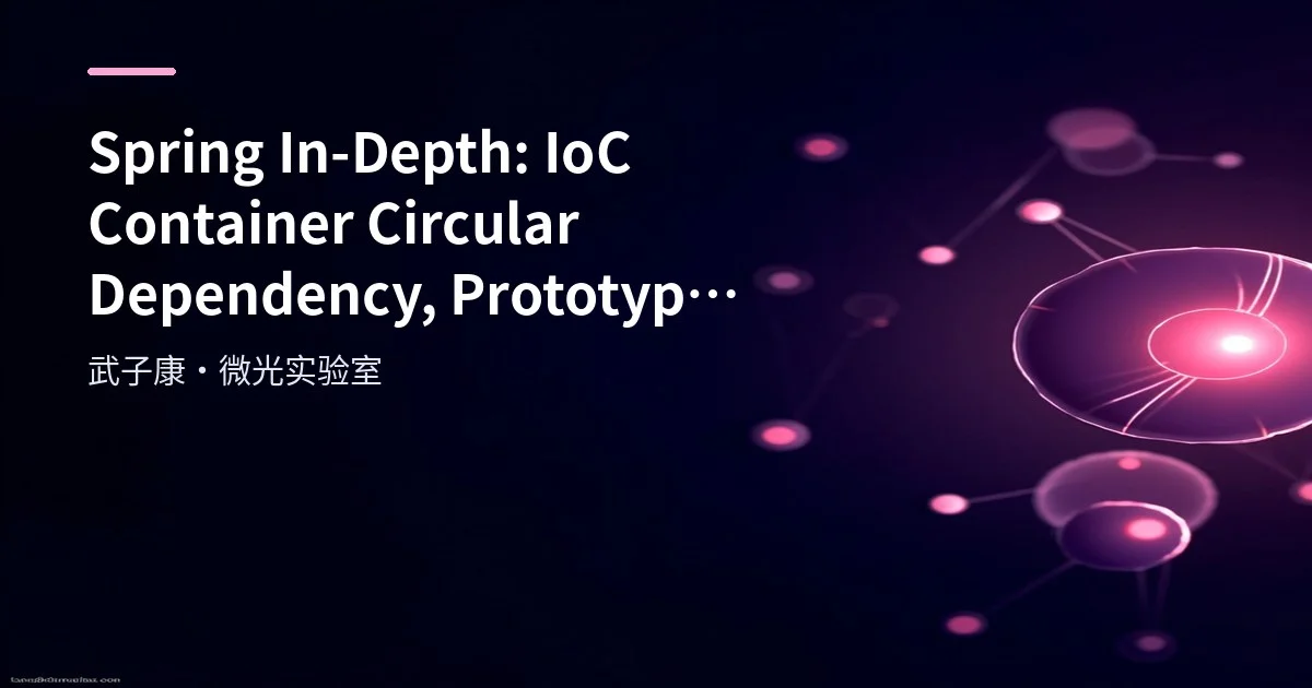 Spring In-Depth: IoC Container Circular Dependency, Prototype Scope and Lazy ObjectFactory