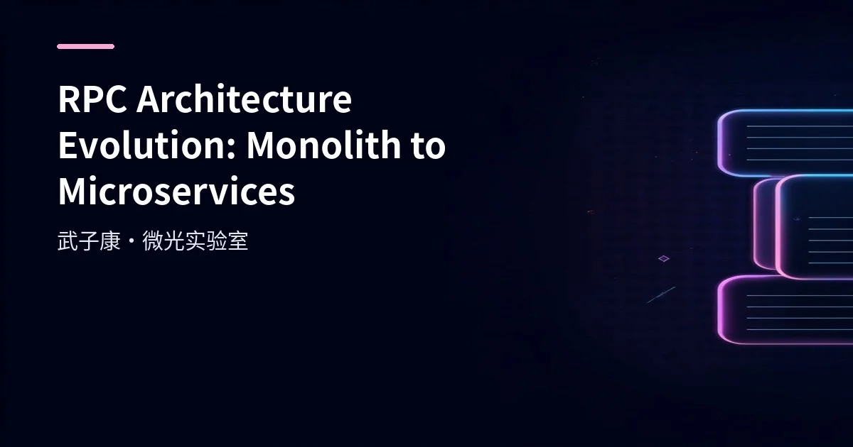 RPC Architecture Evolution: Monolith to Microservices