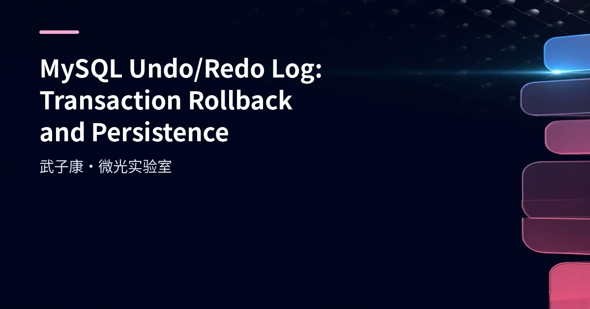MySQL Undo/Redo Log: Transaction Rollback and Persistence