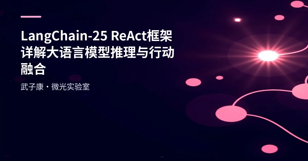 LangChain-25 ReAct框架详解 大语言模型推理与行动融合